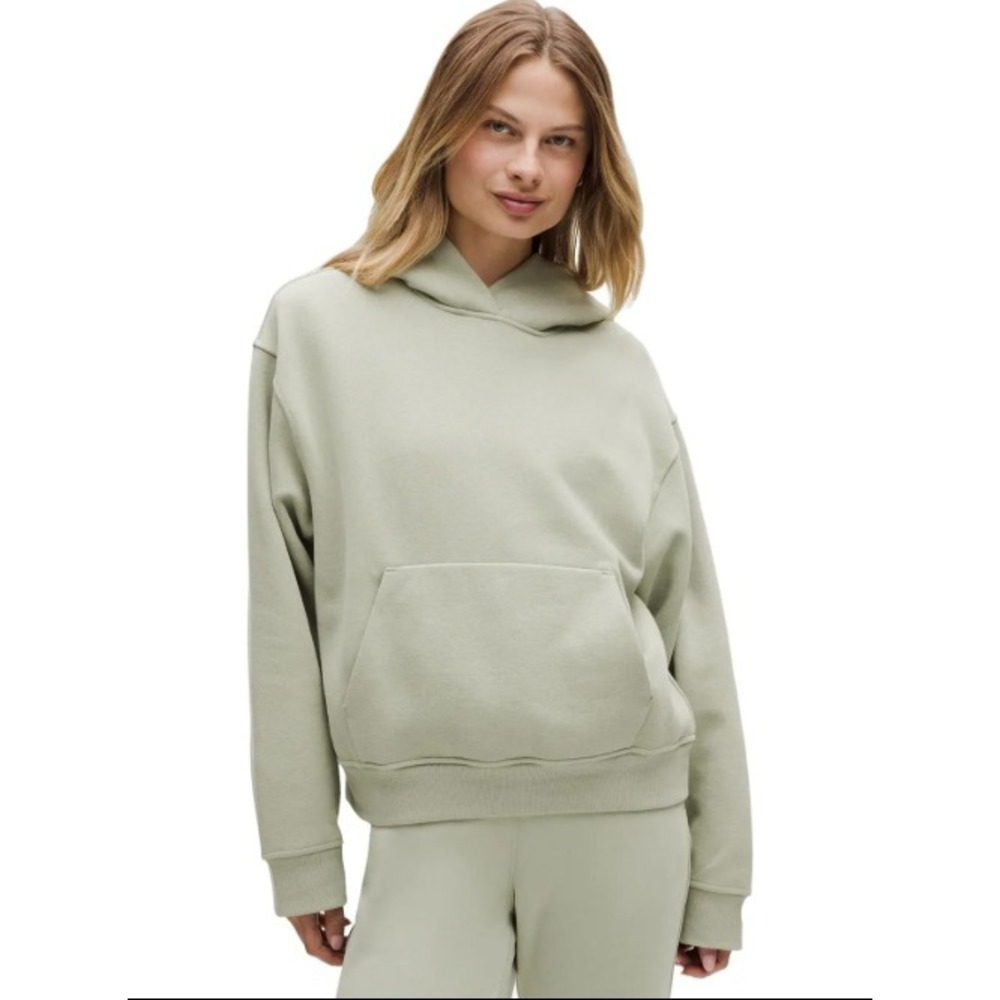 Lululemon-Women's Steady State Hoodie-Fog Green